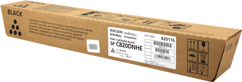 Original Ricoh SPC820DN Black Toner Ctg 820116 821058