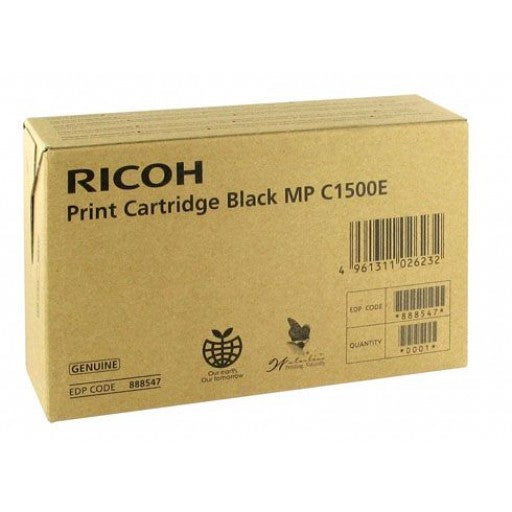 Original Ricoh MPC1500 Black Toner Ctg 888547