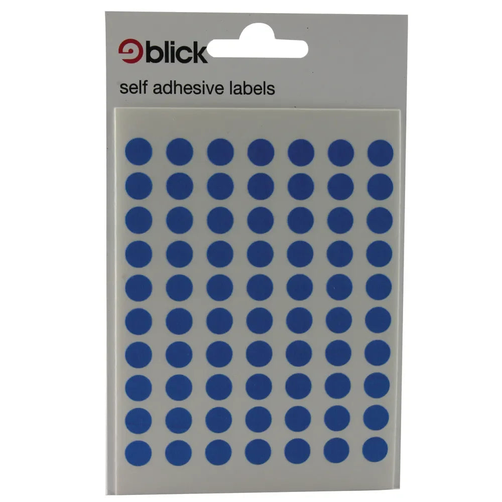 Blick Labels Circles Blue 8mm 490 Labels x20 (Pack 9800) - RS002055