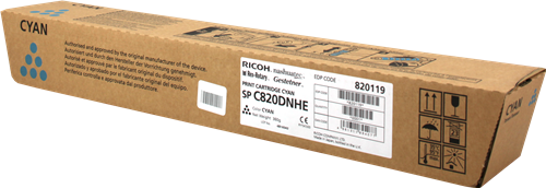 Original Ricoh SPC820 Cyan Toner Ctg 820119 821061
