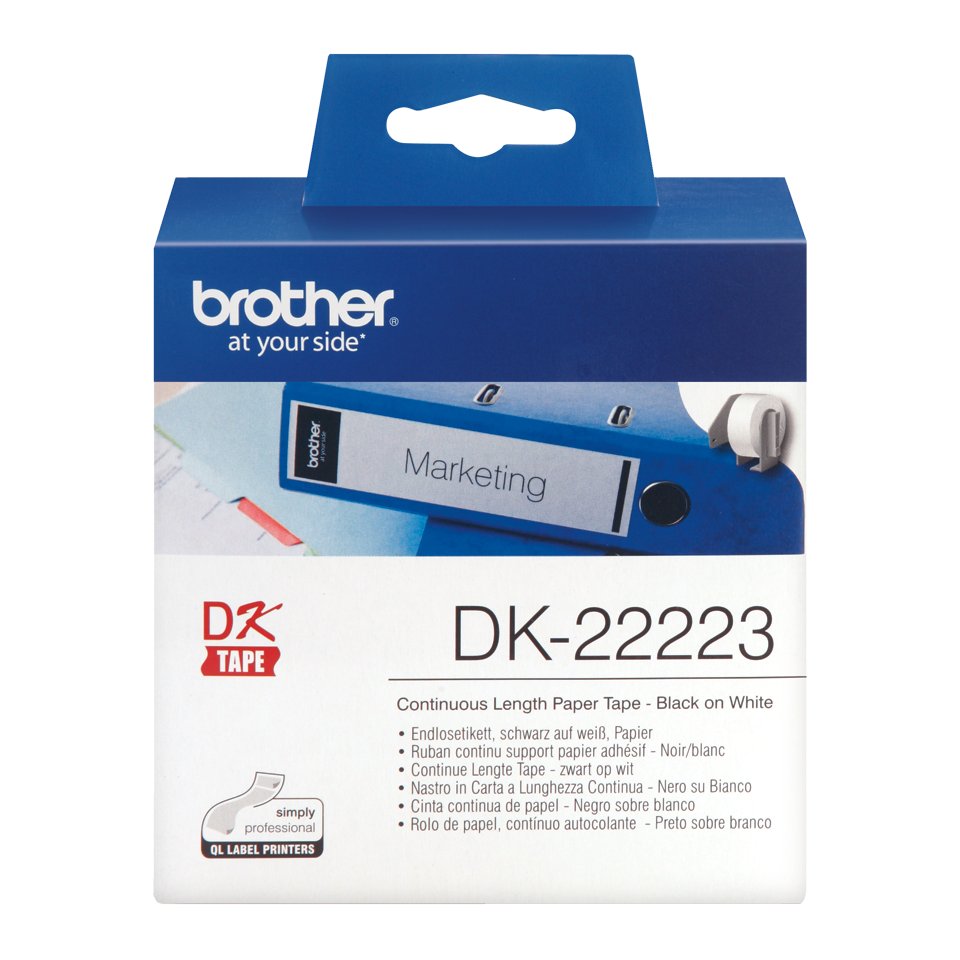Brother Continuous Paper Roll 55mm x 30m - DK22223