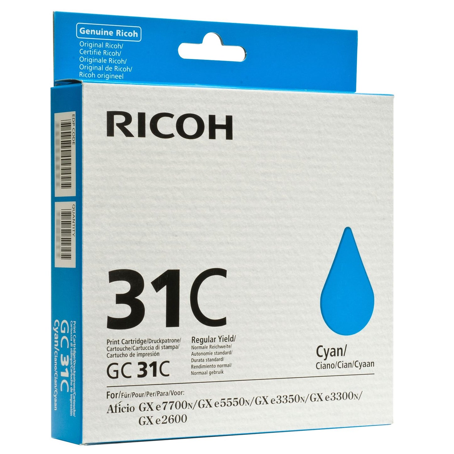Original Ricoh GX3300 GC31C Gel Ctg Cyan 405689