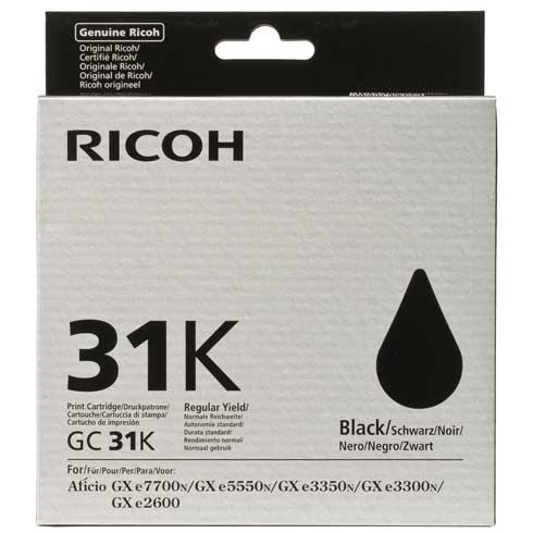Original Ricoh GX3300 GC31K Gel Ctg Black 405688