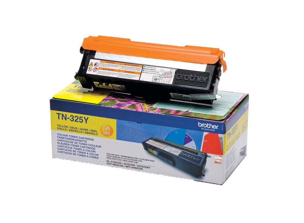 Original Brother TN325Y Yellow 3500 Pages Original Toner