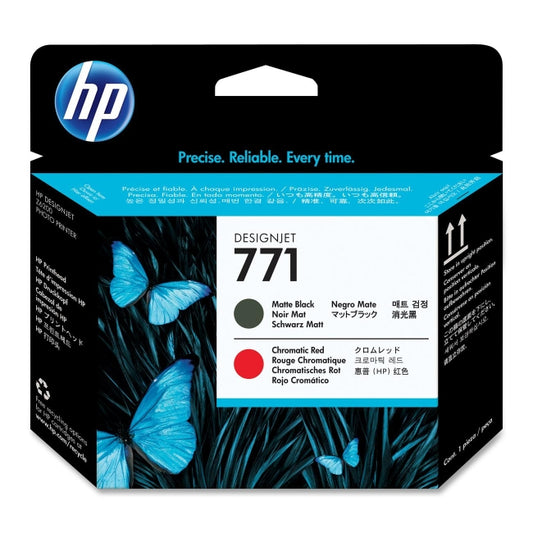 HP CE017A No 771 MBK & CH Red Printhead