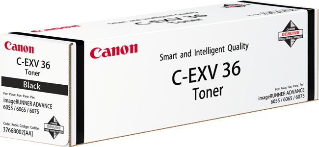 Original Canon 3766B002AA 6055/65/75 Black Toner CEXV36