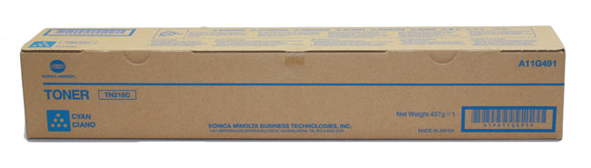 Original Konica Minolta A11G451 TN216C Cyan Toner