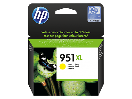 HP 951XL Yellow Standard Capacity Ink Cartridge 17ml - CN048A