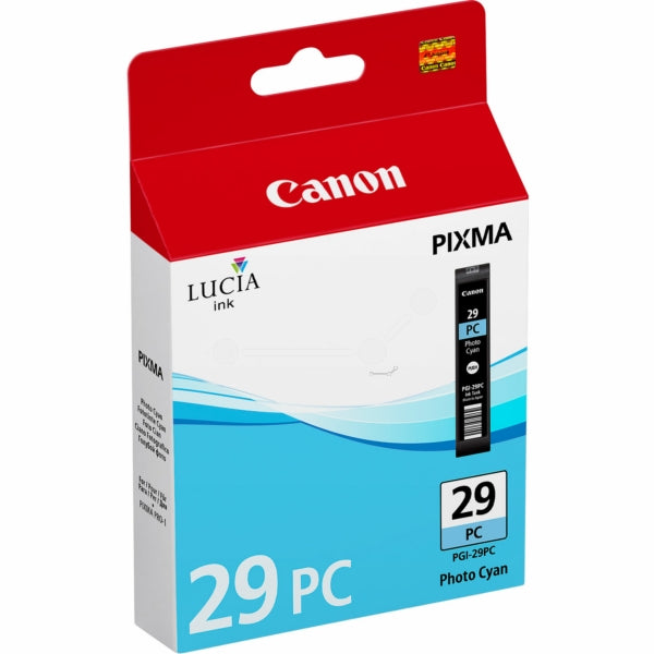 Original Canon 4876B001 PGI-29PC Ink Cartridge Photo Cyan 1445 36ml