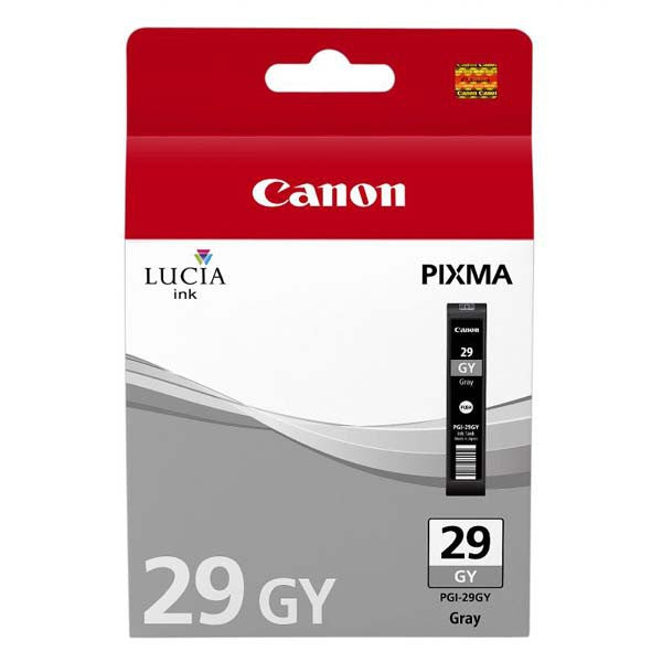 Original Canon 4871B001 PGI-29GY Ink Cartridge Grey 724 Photos 36ml