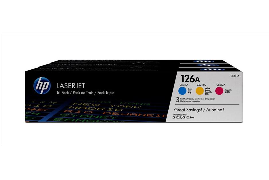 HP CF341A 126A TRI PACK CMY