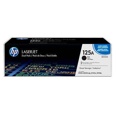 HP CB540AD BLK PRINT CART TWIN PACK