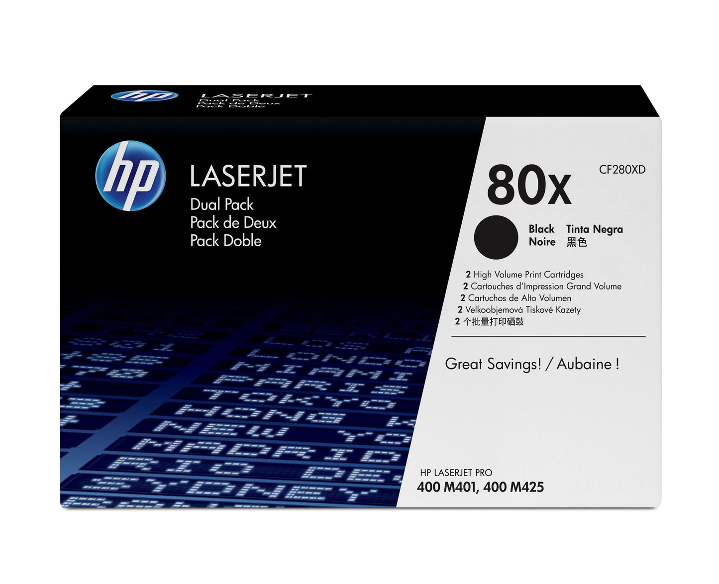 HP CF280XD 80X BLK TONER CARTRIDGE TWIN
