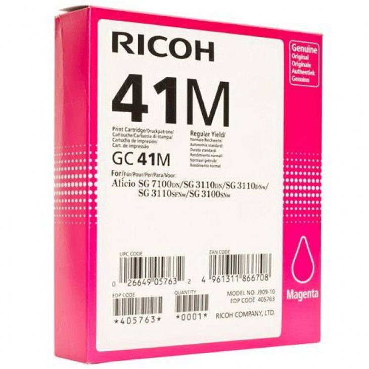 Original Ricoh SG2100 Magenta Gel Ink Hi Yld GC41M  405763