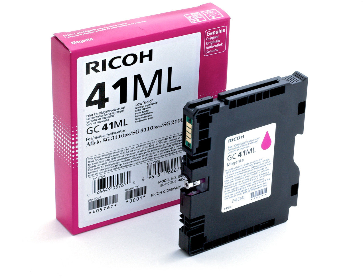 RICOH 405767 SG2100 GC 41 Magenta Gel In
