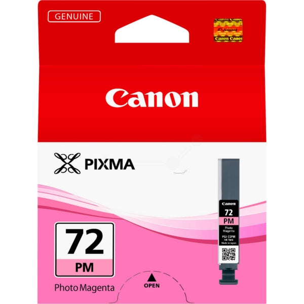 Original Canon 6408B001 PGI-72PM Ink Cartridge Photo Magenta 303 Photos 14ml
