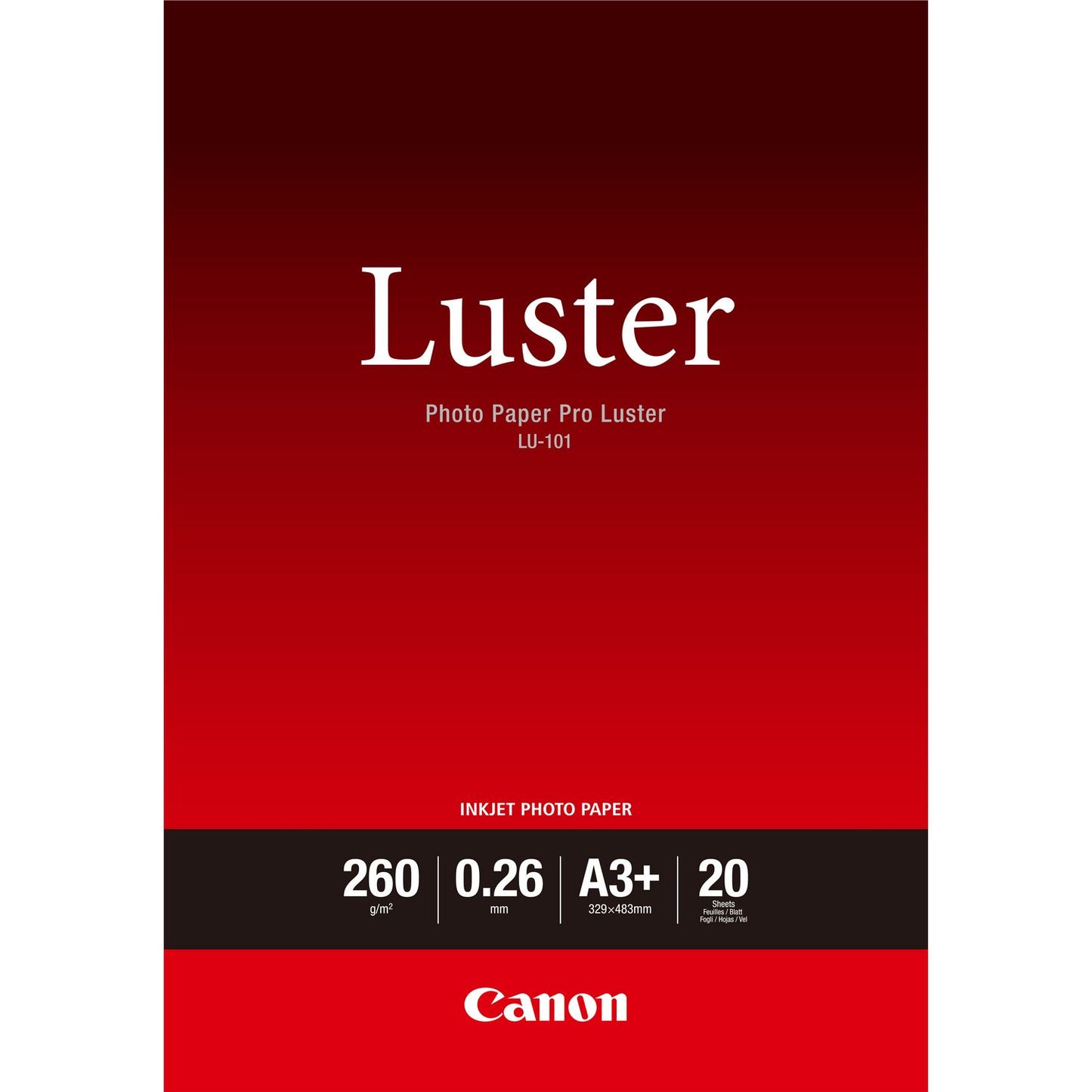 CANON 6211B008 LU 101 A3+ 20 SHEETS