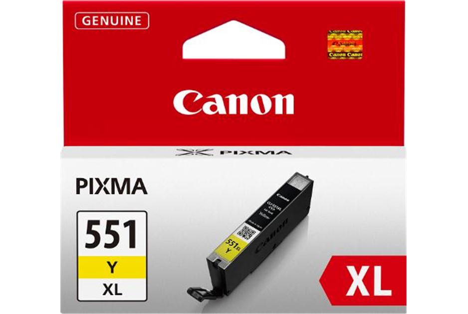 Original Canon CLI-551YXL Yellow High Capacity Ink Cartridge 6446B001