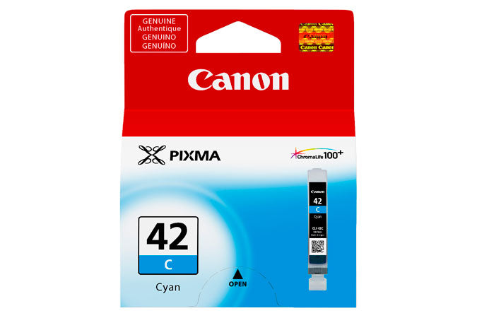 Original Canon 6385B001 (CLI-42C) Ink Cartridge Cyan 300 Photos 13ml
