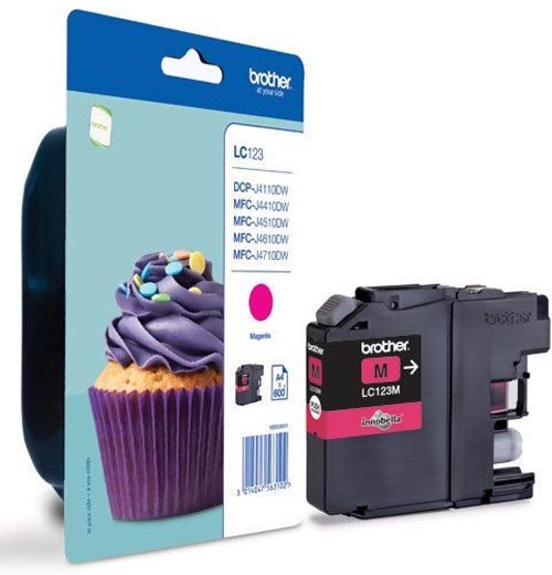 BROTHER LC123 MAGENTA INK CART