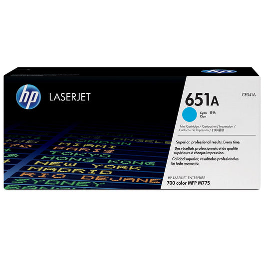 HP CE341A CYAN TONER NO 651A