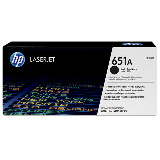 HP CE340A BLACK TONER NO 651A