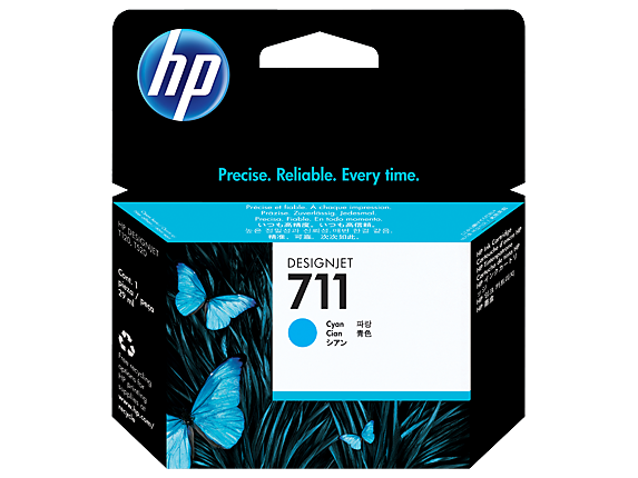 HP 711 Cyan Standard Capacity Ink Cartridge 29ml - CZ130A