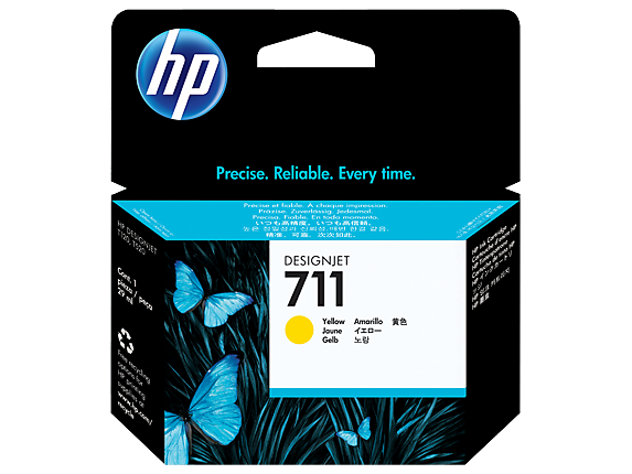 HP 711 Yellow Standard Capacity Ink Cartridge 29ml - CZ132A