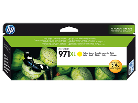 HP CN628AE 971XL YELLOW INK CARTRIDGE