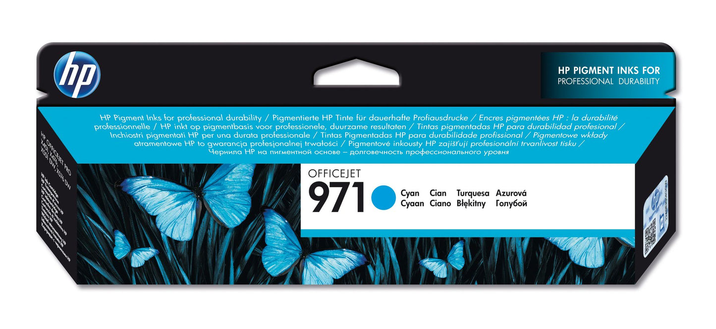 HP CN622AE 971 CYAN OFFICEJET INK CART