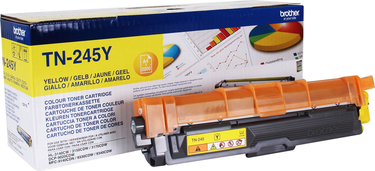 Original Brother TN245Y Yellow 2200 Pages Original Toner