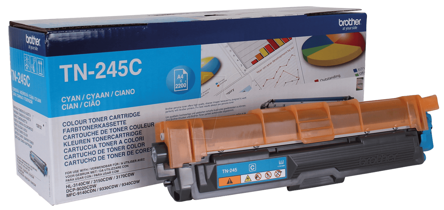Original Brother TN245C Cyan 2200 Pages Original Toner