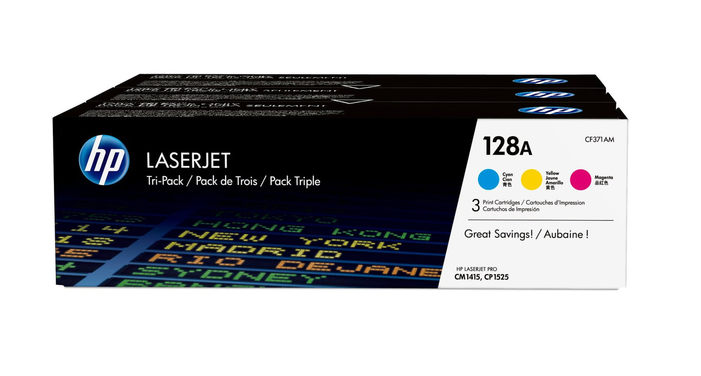 HP CF371A MHP 128A CMY TRIPLE PACK