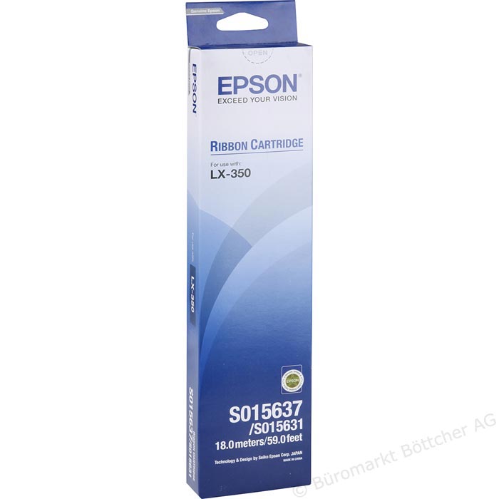 Original Epson C13S015637 LX350/LX300 BLACK RIBBON