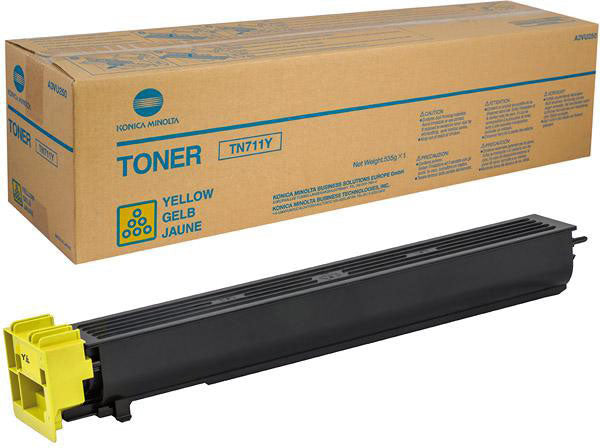 Original Konica Minolta A3VU250 TN711Y Yellow Toner
