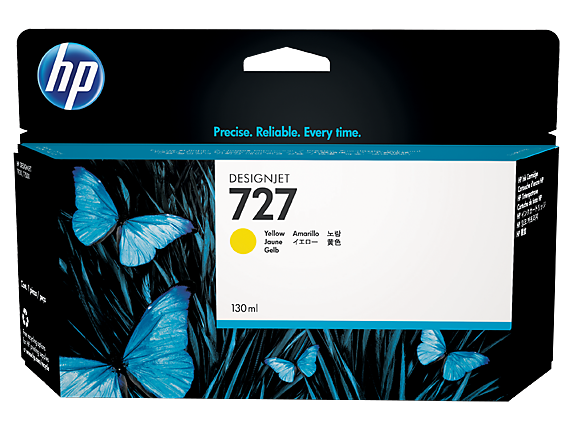 HP B3P21A NO 727 130ml Yelow Ink