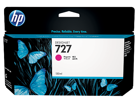 HP B3P20A NO 727 130ml Magenta Ink