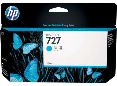 HP 727 Cyan Standard Capacity Ink Cartridge 130ml - B3P19A
