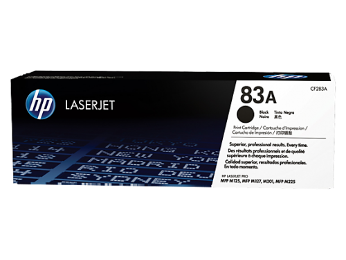 HP 83A Black Standard Capacity Toner 1.5K pages for HP LaserJet Pro M201/M125/M127/M225 - CF283A