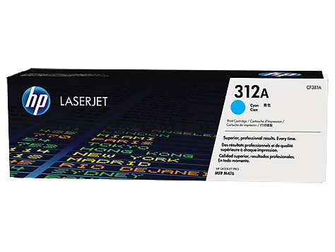 Original HP CF381A Cyan 2700 Pages Original Toner 312A