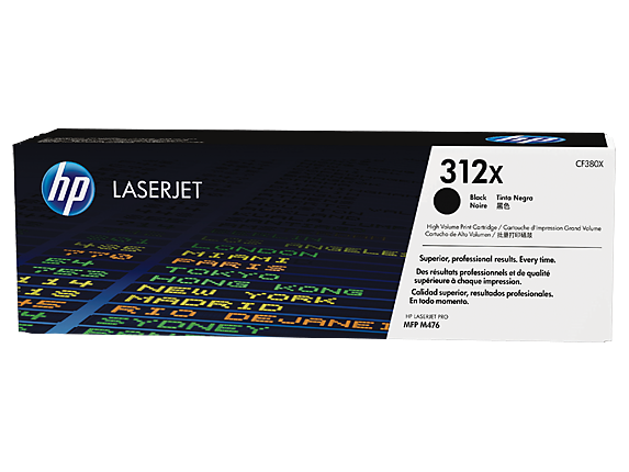 Original HP CF380X Black 4400 Pages Original Toner 312X