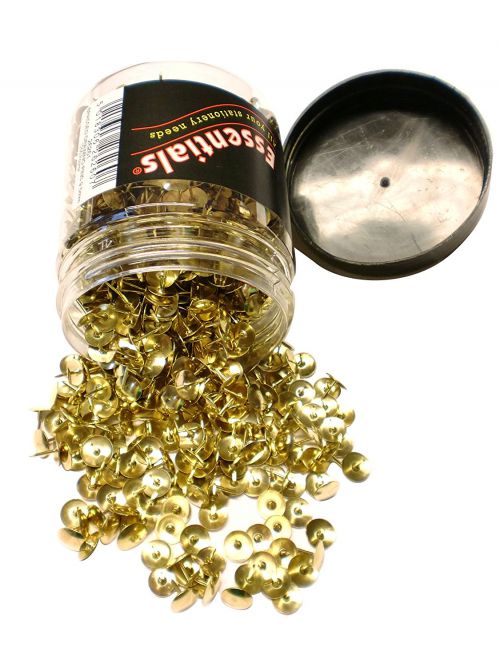 ValueX Drawing Pin 9.5mm Brass Tub (Pack 1200) - 26261