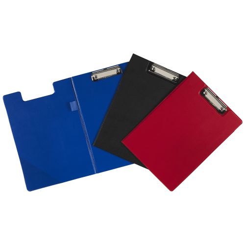 ValueX Foldover Clipboard PVC Cover A4 Black - 881701