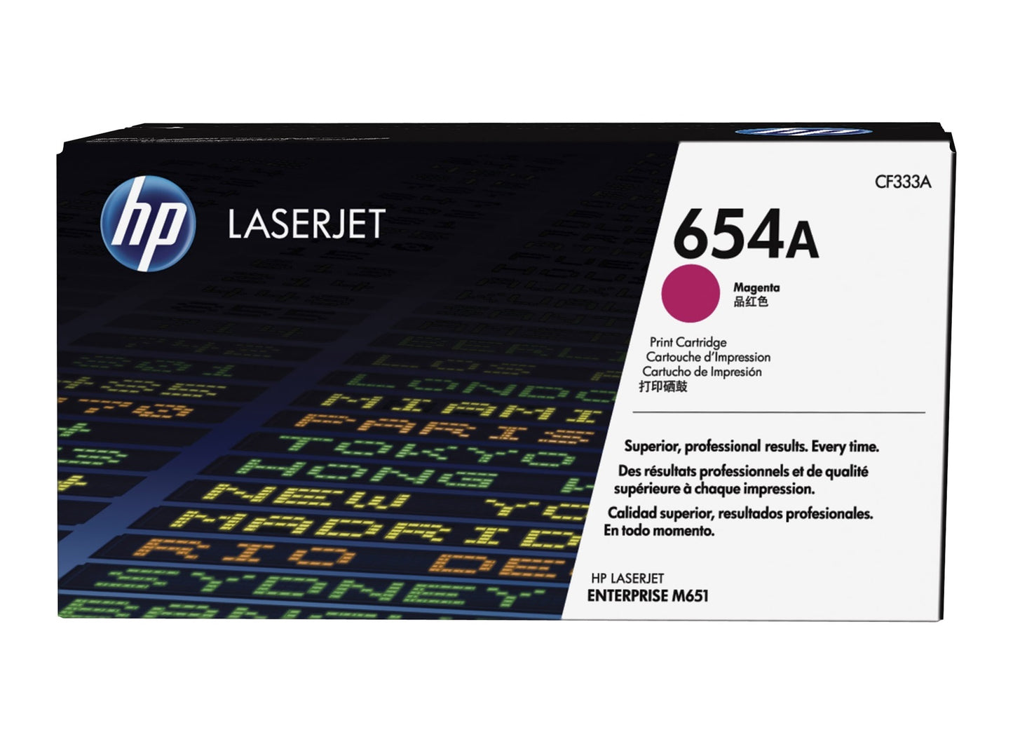 HP CF333A 654A LASERJET CART 15K MAGENTA