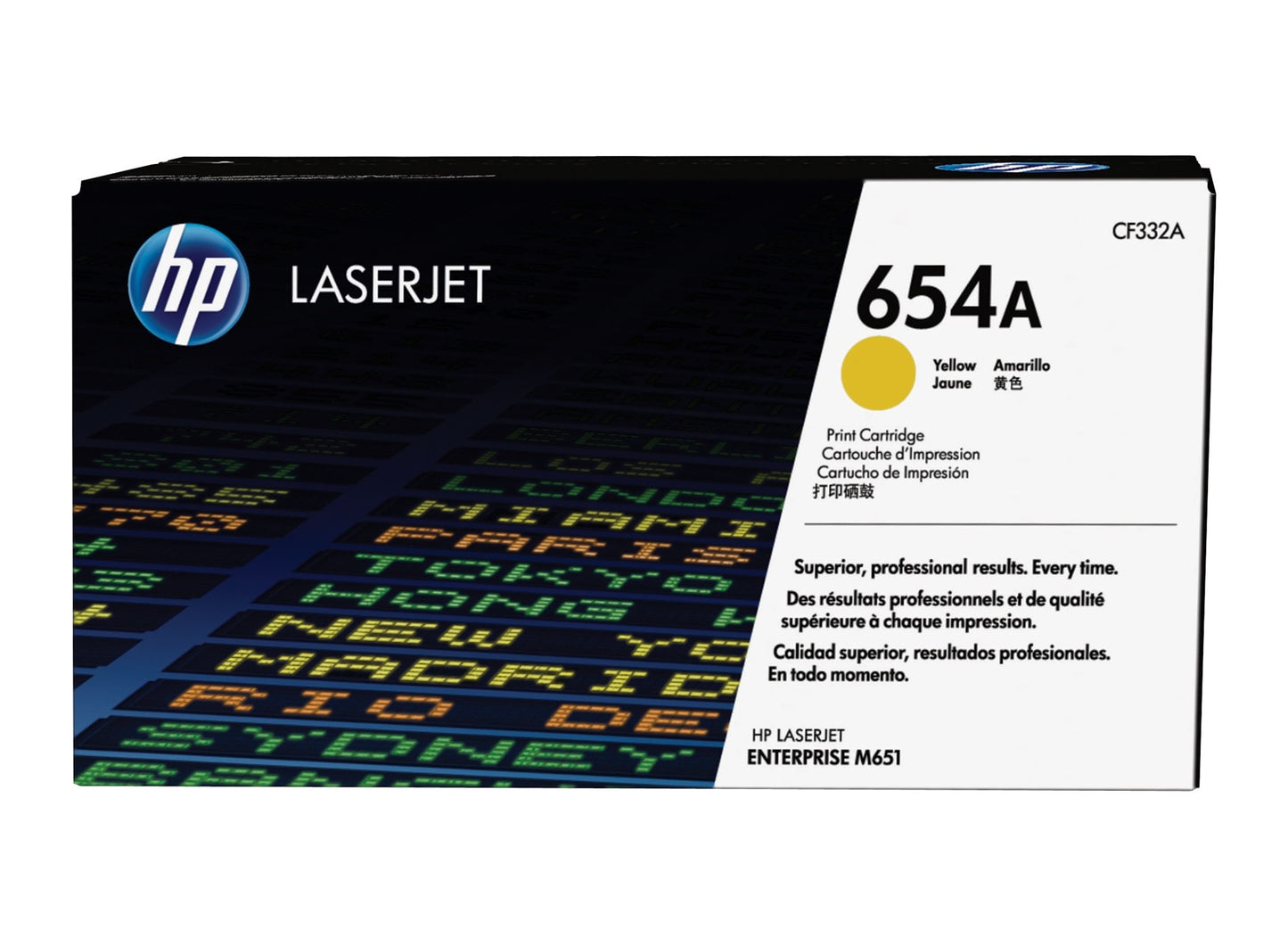 HP CF332A 654A LASERJET CART 15K YELLOW