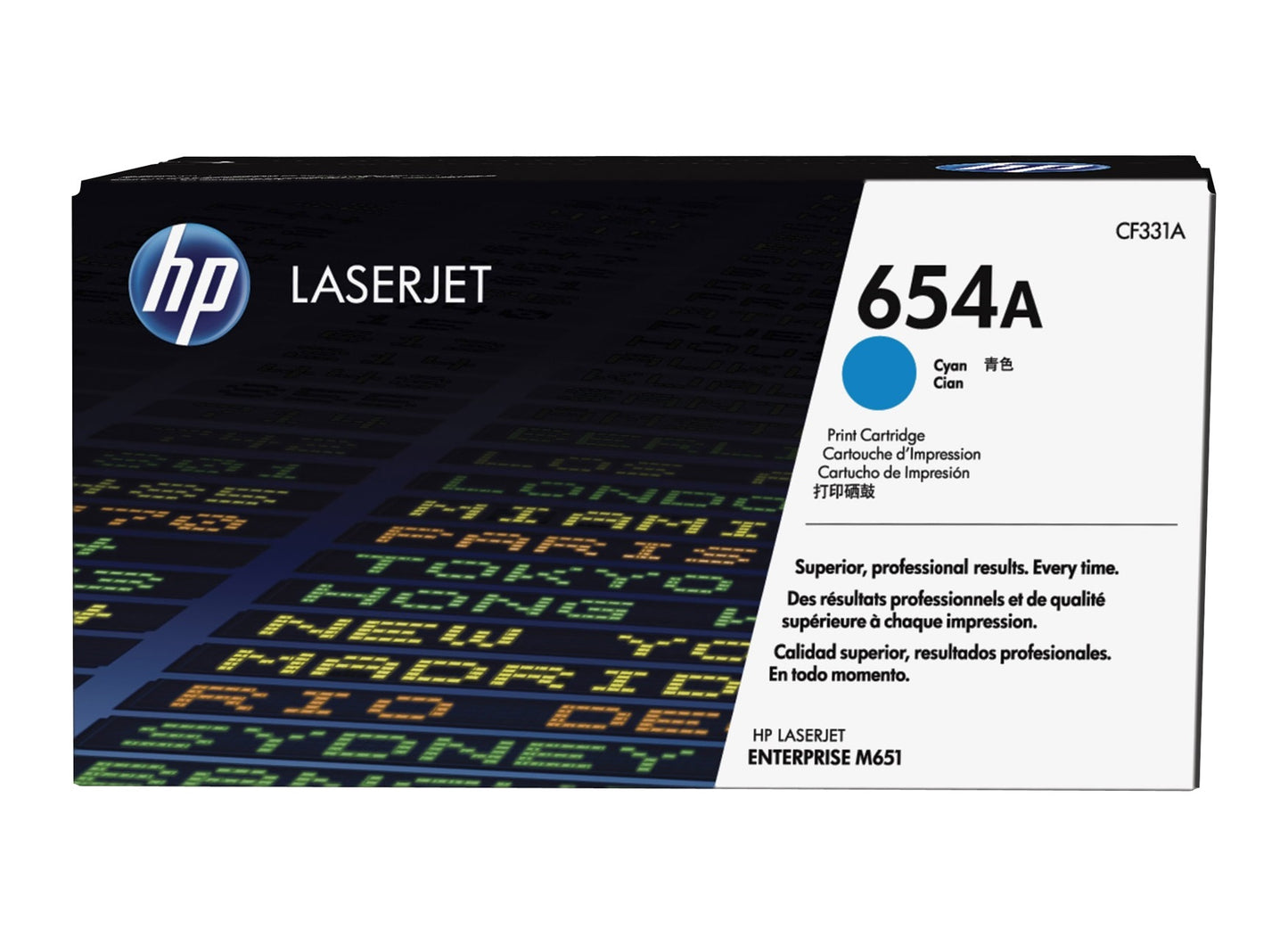 HP CF331A 654A LASERJET CART 15K CYAN