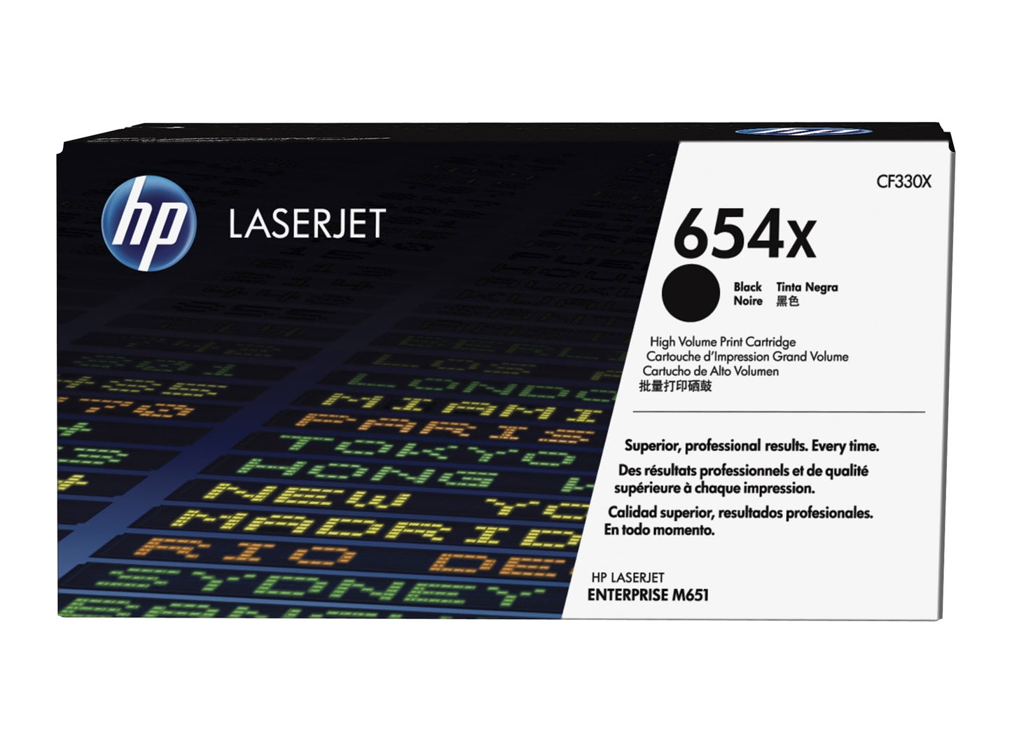 HP CF330X 654X LASERJET CART 20.5K BLACK