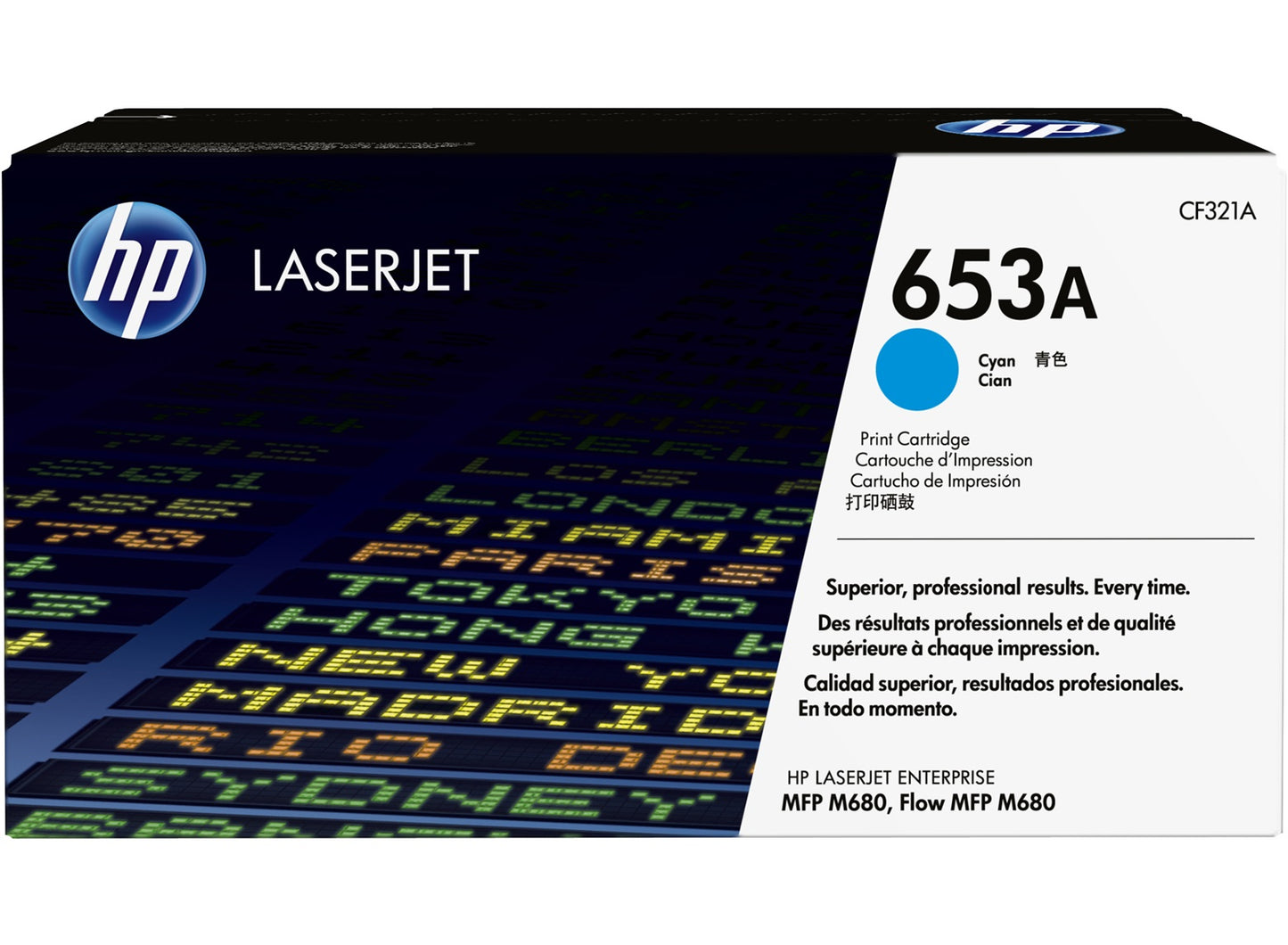 HP CF321A 653A LASERJET CART 16.5K CYAN