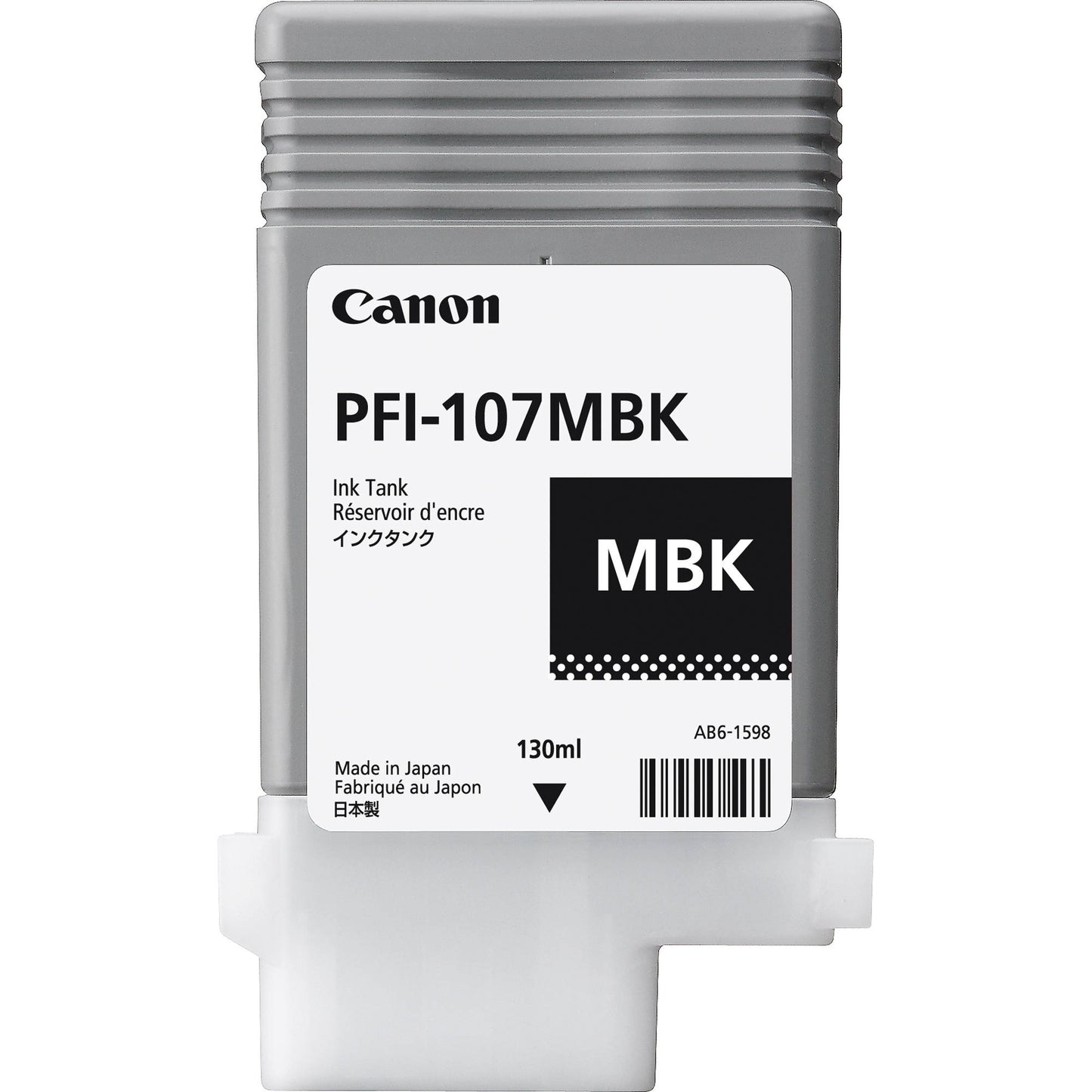 Original Canon 6704B001 PFI-107MBK ink cart MATT BLACK