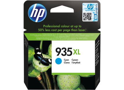 HP 935XL Cyan High Yield Ink Cartridge 10ml for HP OfficeJet Pro 6230/6830 - C2P24AE